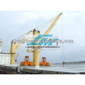 Crane with grab for bulk handling